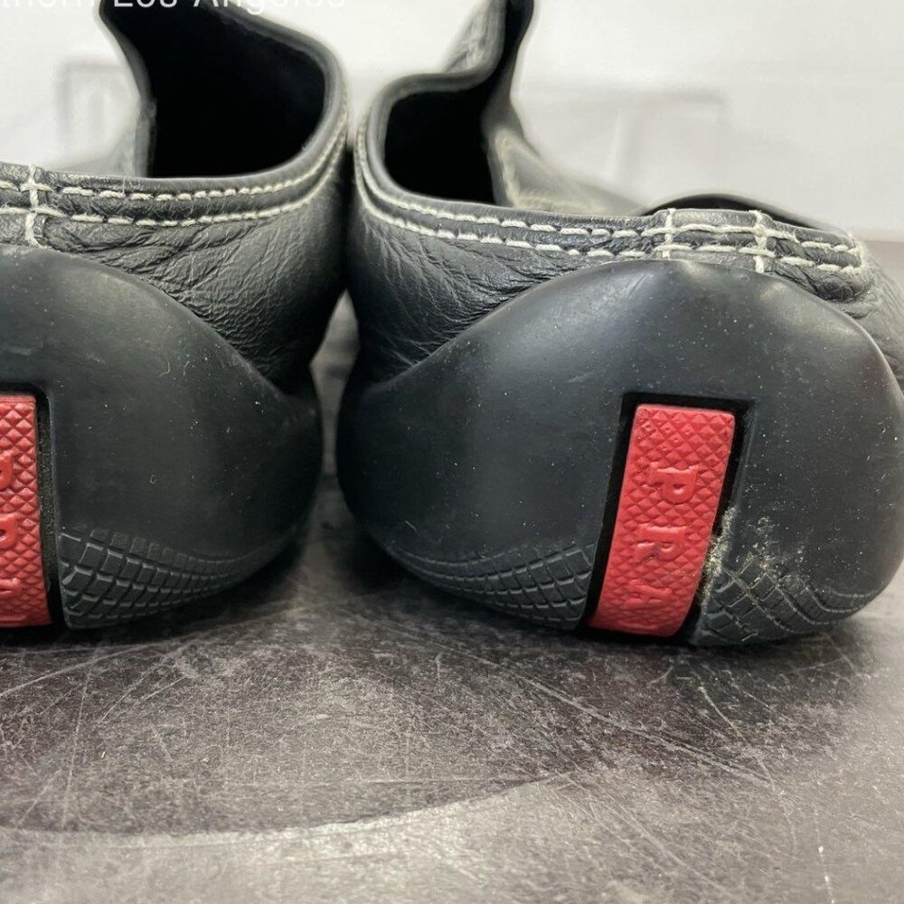 Prada Black Leather Slip-On - Picture 4 of 5